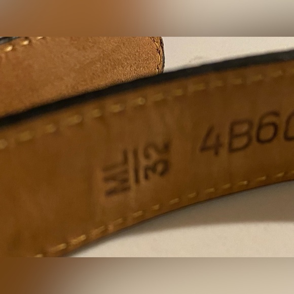 Brighton Classics 4B603 Belt Genuine Leather Lizard Embossed Black USA - Picture 4 of 7